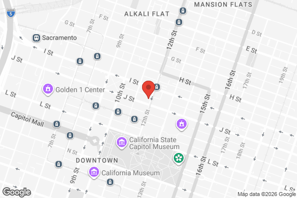 Street Map with Sacramento Masonic Temple