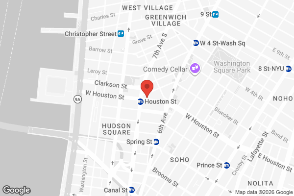 Street Map with Houston Hall