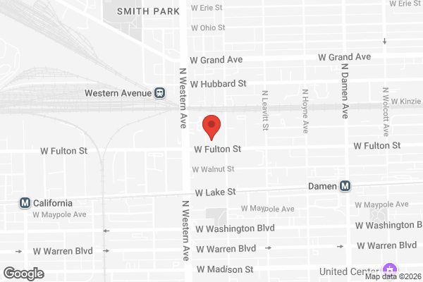 Street Map with Ovation Chicago