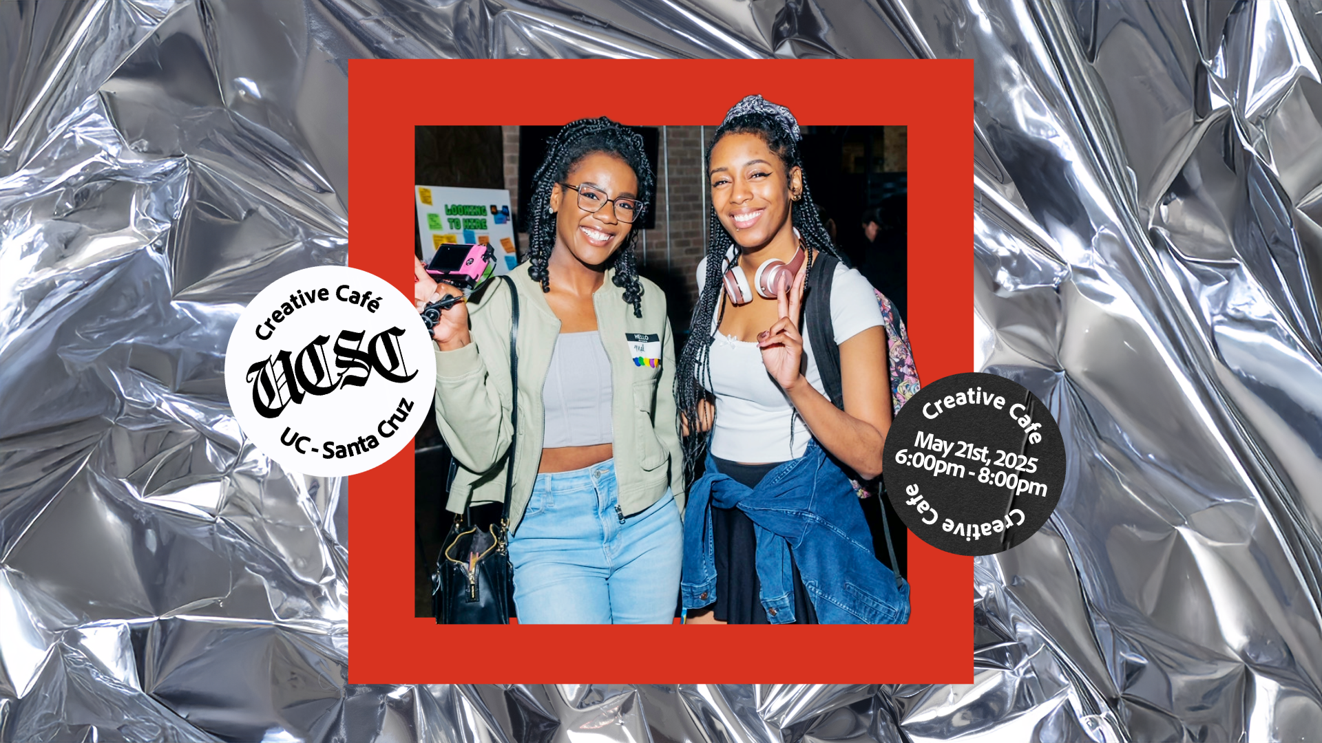 Event image for: Creative Cafe UC-Santa Cruz Thursday, May 22, 2025 01:00 AM